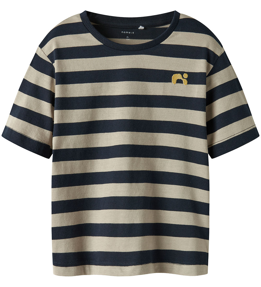Name It T-shirt - NmmFridy - Dark Sapphire w. Shriber