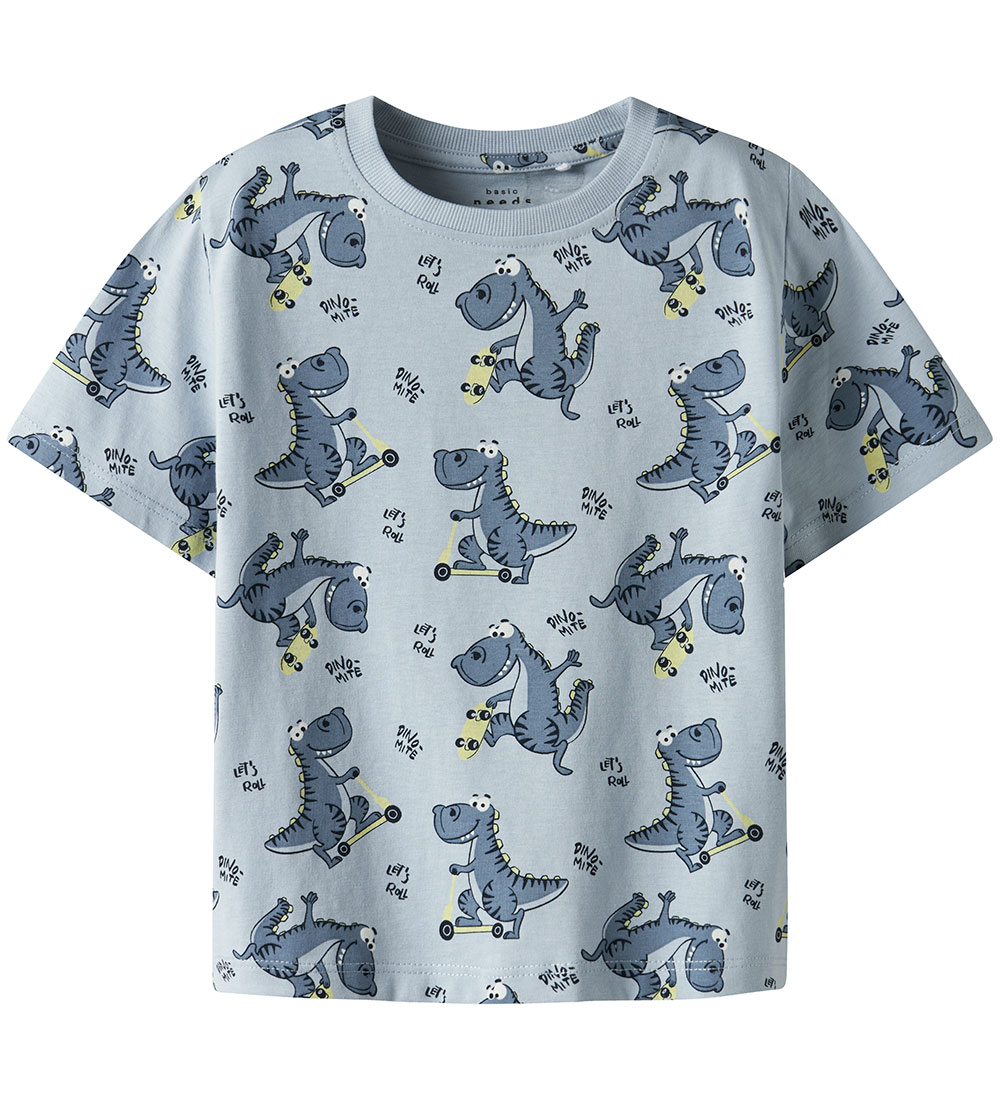 Name It T-shirt - NmmValther - Celestial Blue/Skate Dino