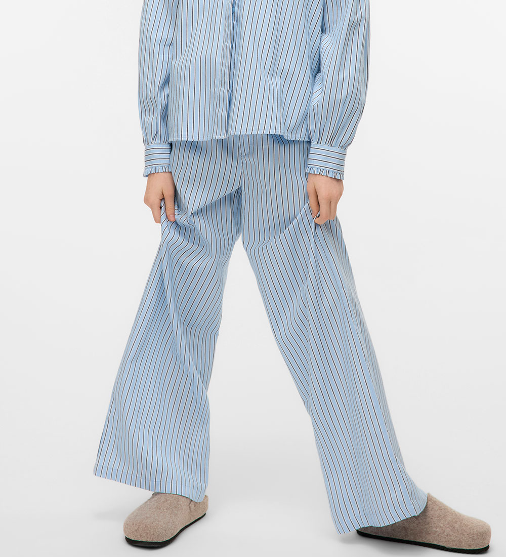 Vero Moda Girl Byxor - VmPinnys - Luftig Blue/New Pinny