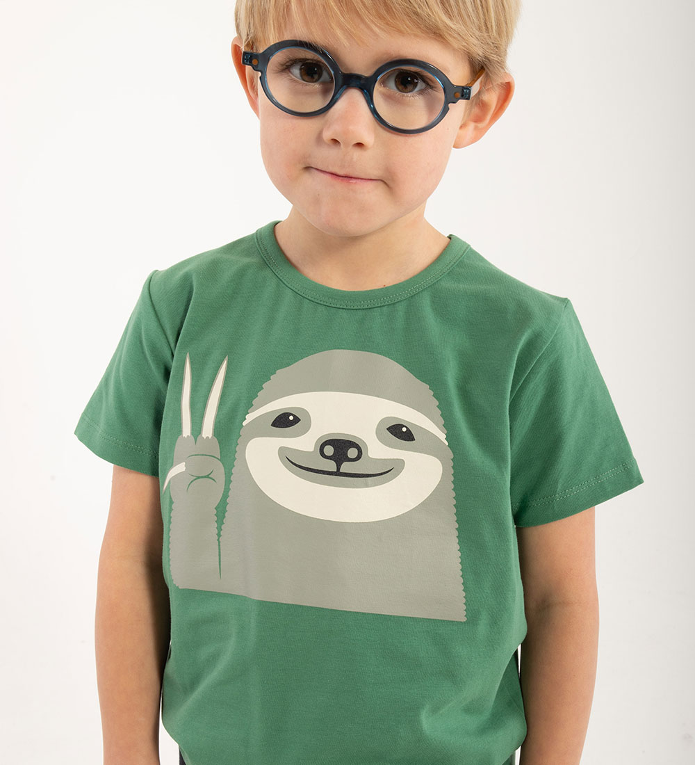 ANIMALS T-shirt - AnimalsGrowl - Fatique Green Sloths