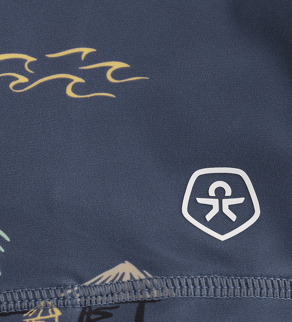 Color Kids Swim Trunks - AOP - Vintage Indigo