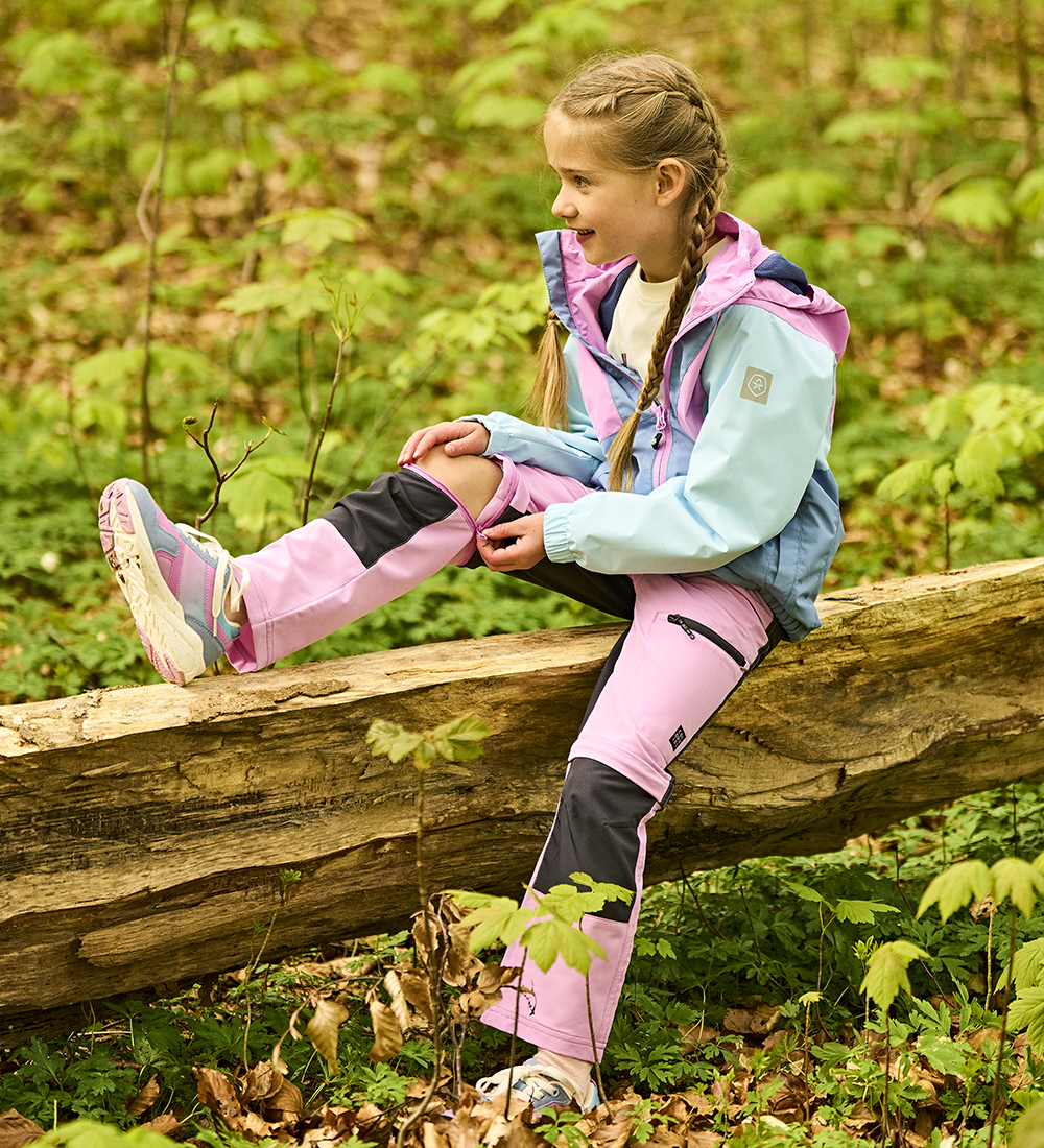 Pantalon Color Kids - av. Fermeture éclair - Woodrose