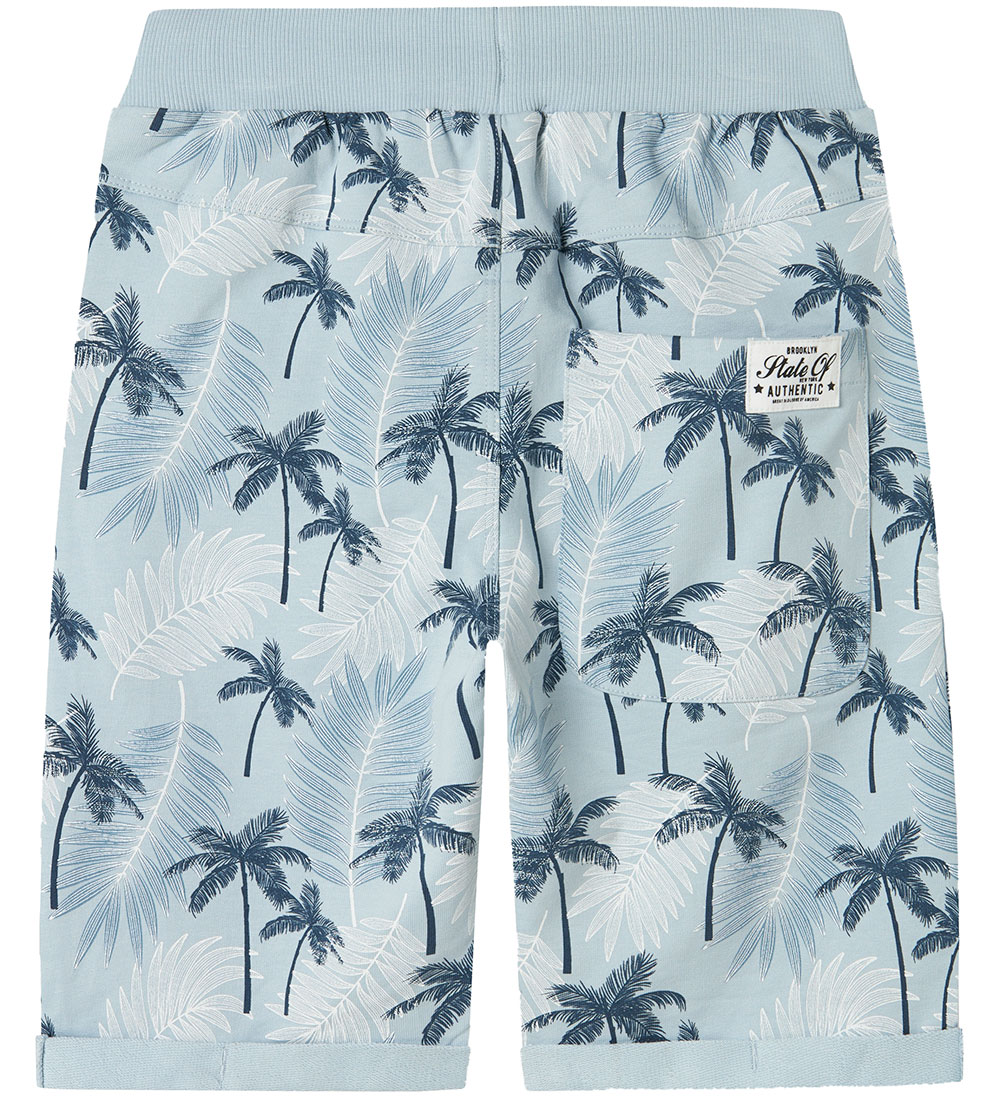 Name It Collegeshortsit - Noos - NkmVermo - Celestial Blue/Palms