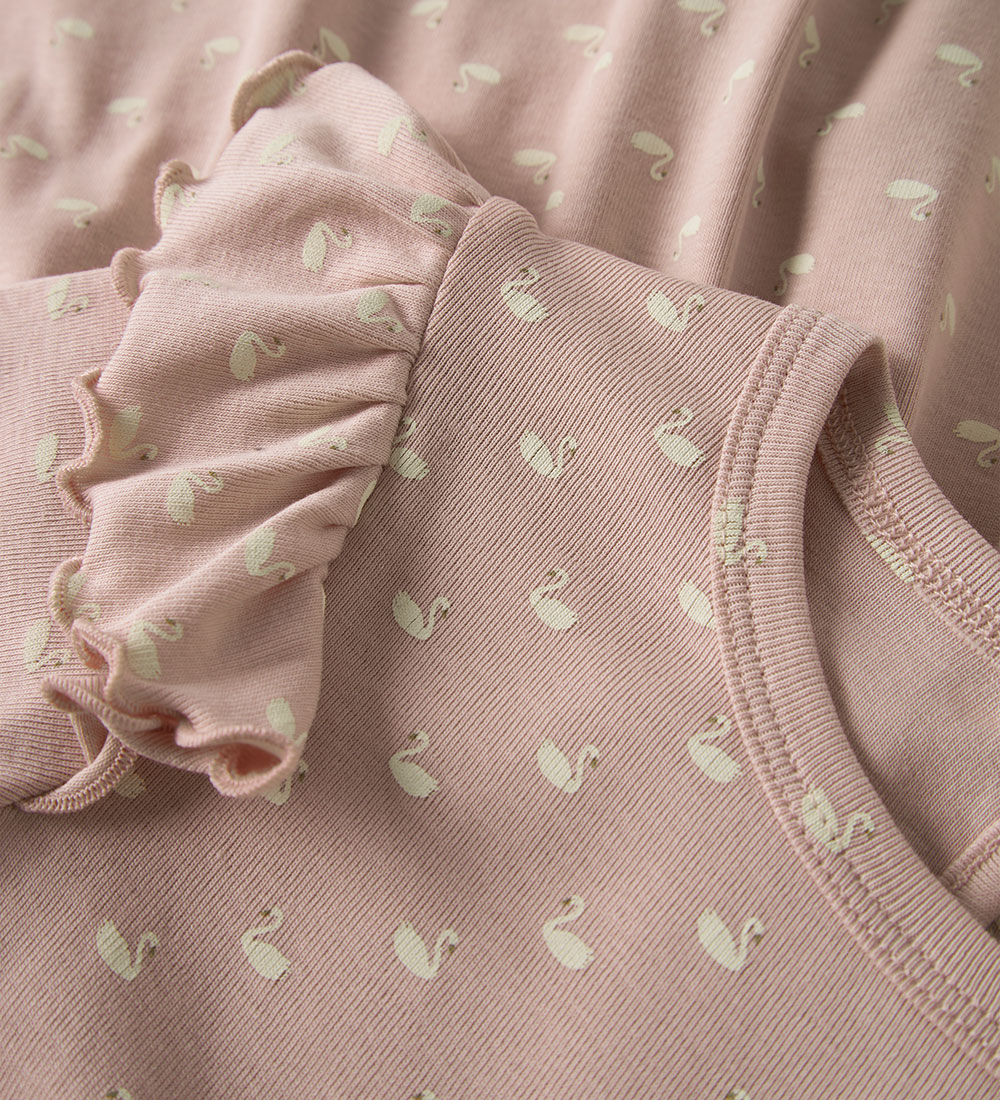 Lil' Atelier Klänning - NmfGayo - Peach Piska/svanar