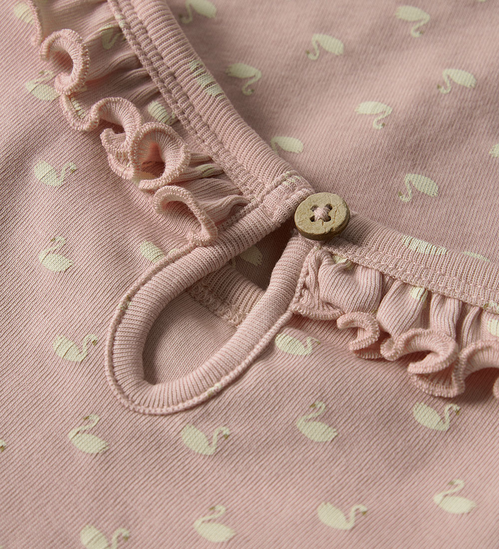 Lil' Atelier Bluse - NmfGayo - Peach Peitsche/Schwäne