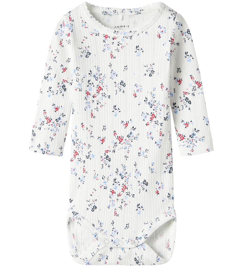 Name It Bodysuit l/s - Rib - NbfFiline - Cloud Dancer