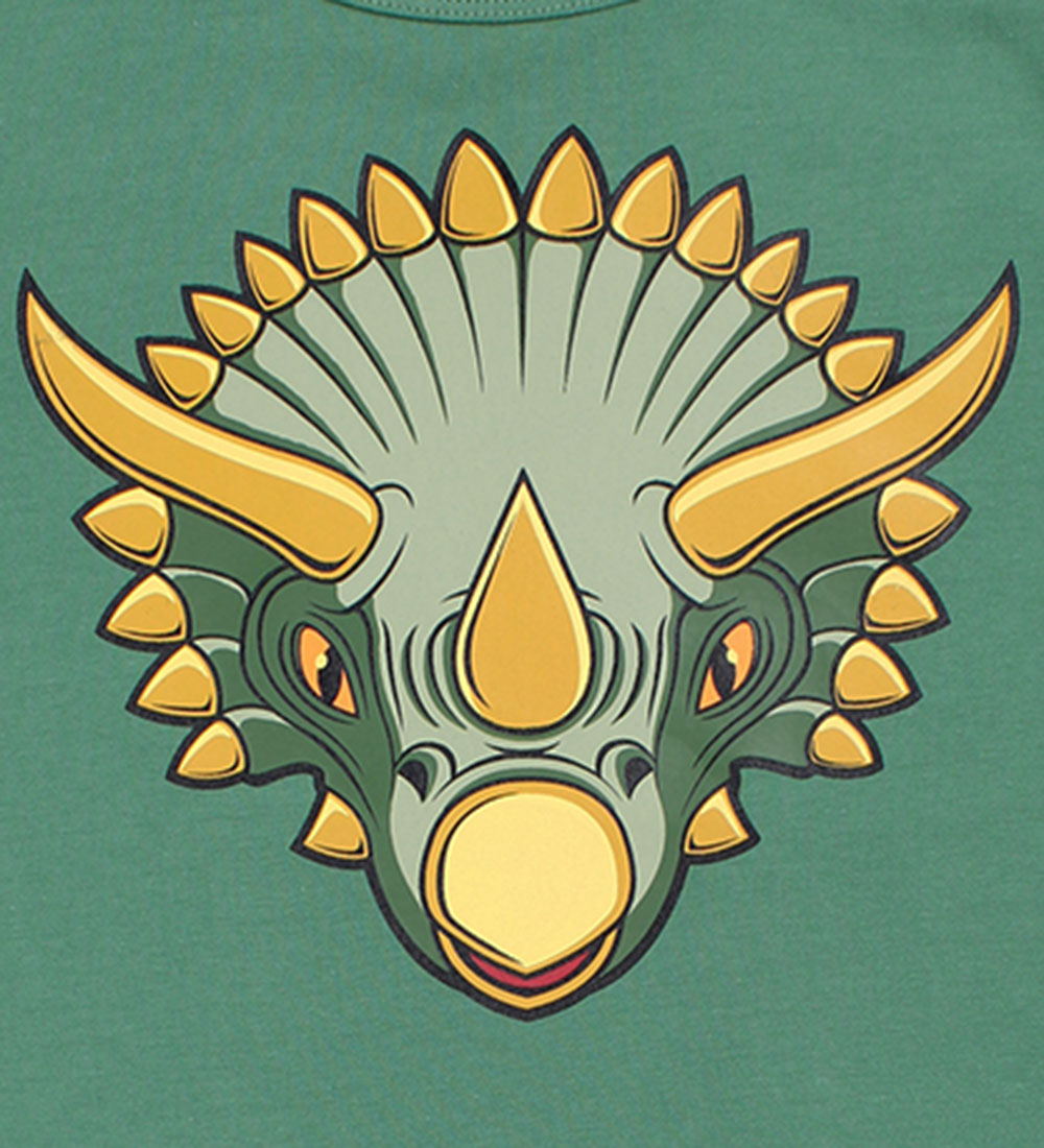 ANIMALS T-shirt - AnimalsGrowl - Fatique Green Triceratops