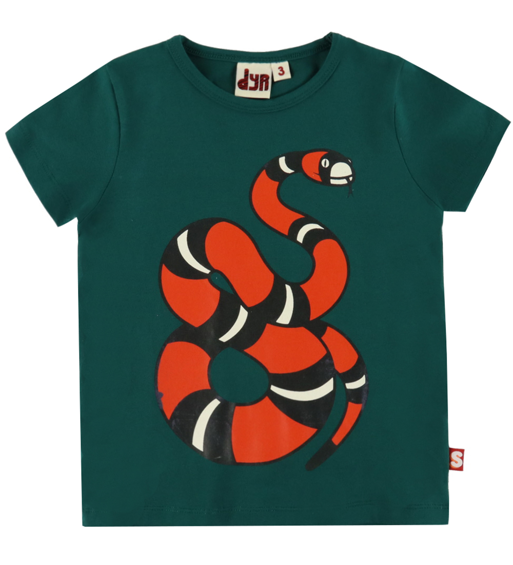 DYR-Cph T-shirt - Animal Growl - Tee Green Snake