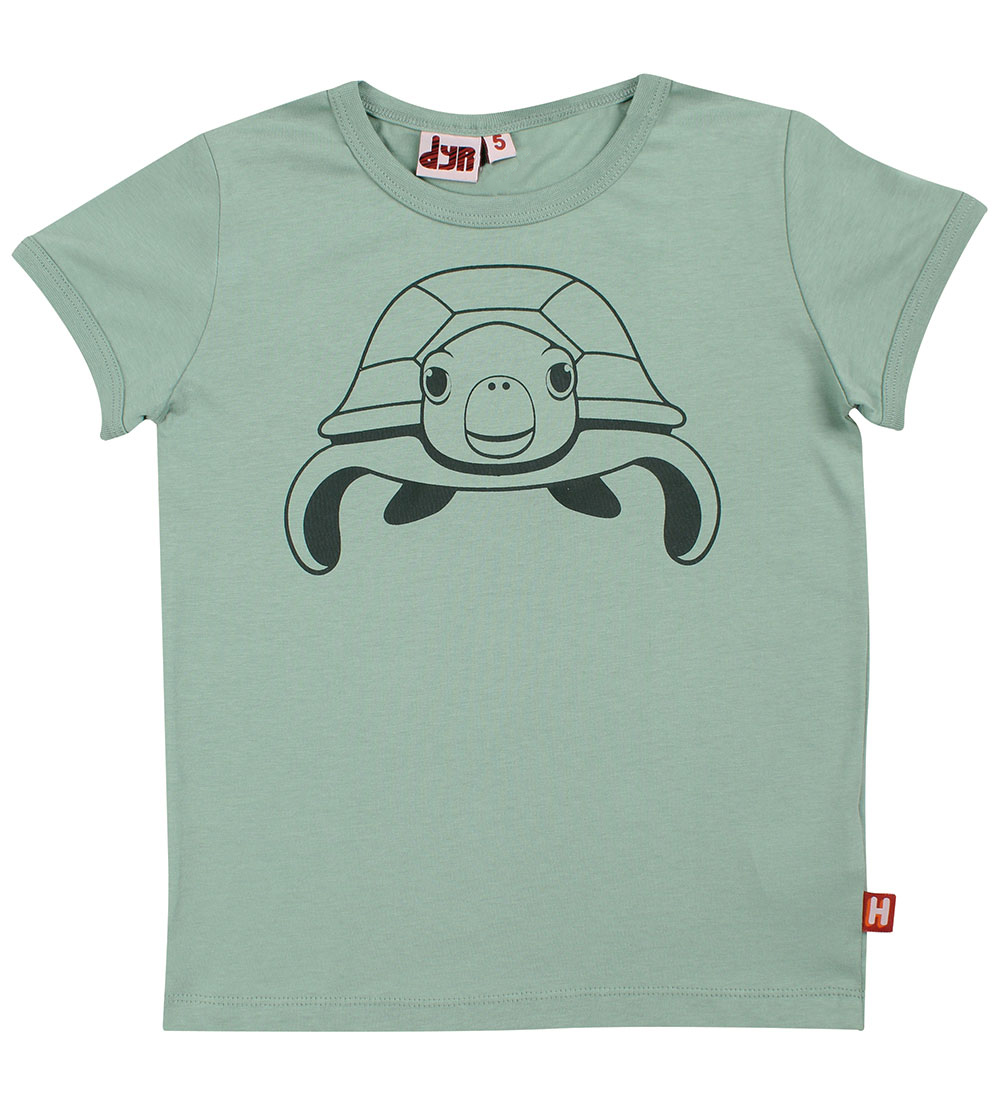 ANIMALS T-shirt - AnimalsHide - Herb Green Outline Sea Turtle