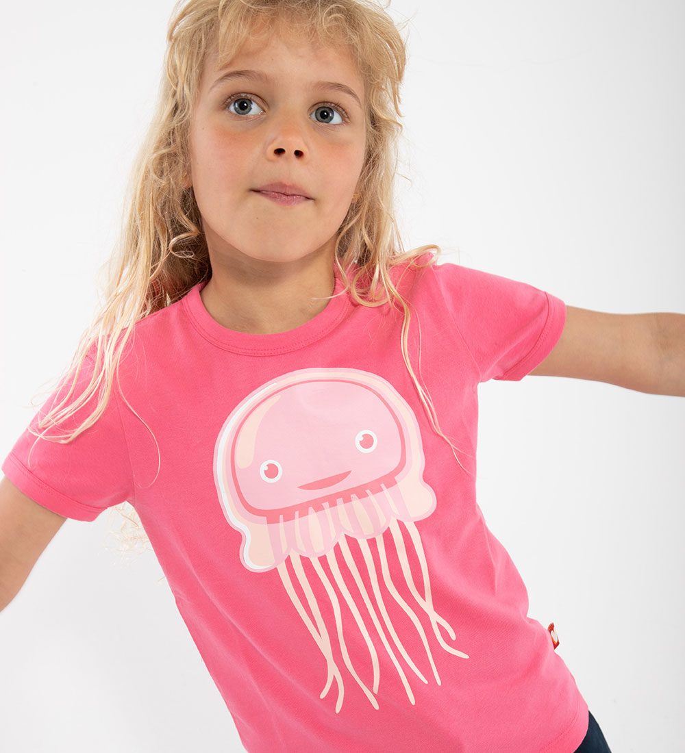 ANIMAL T-paita - DyrGrowl - Bright Vaaleanpunainen Aquarius