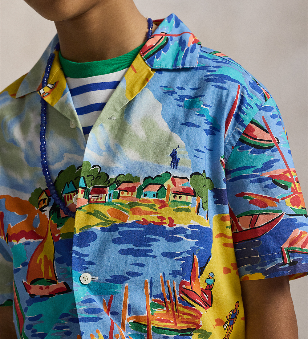 Polo Ralph Lauren Shirt - Andy Camp - Multicolour w. Beach price