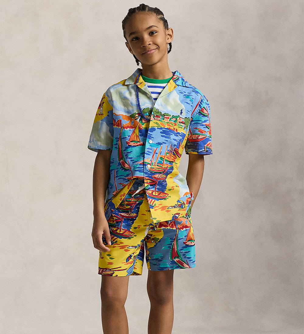 Polo Ralph Lauren Shirt - Andy Camp - Multicolour w. Beach price