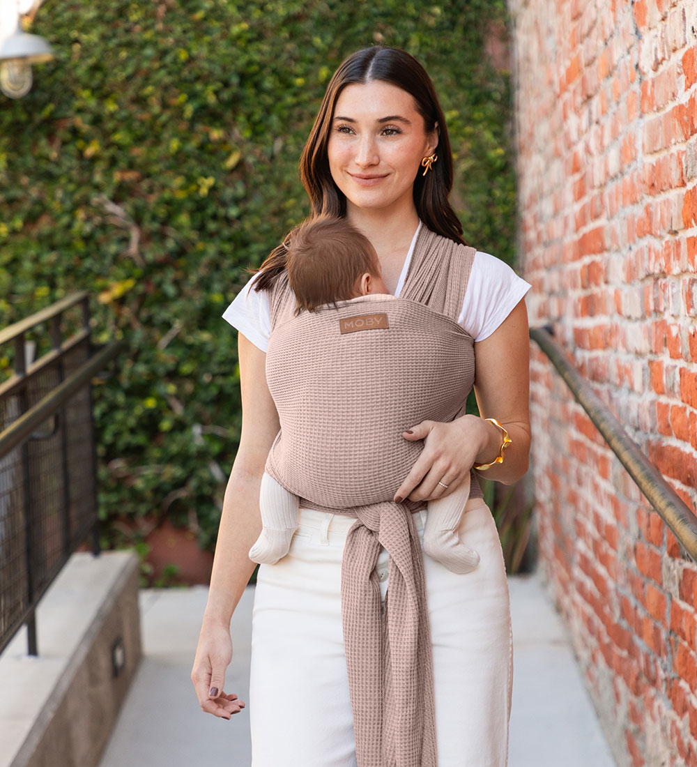 Moby Stretch wrap - Waffle knit - Sandstone
