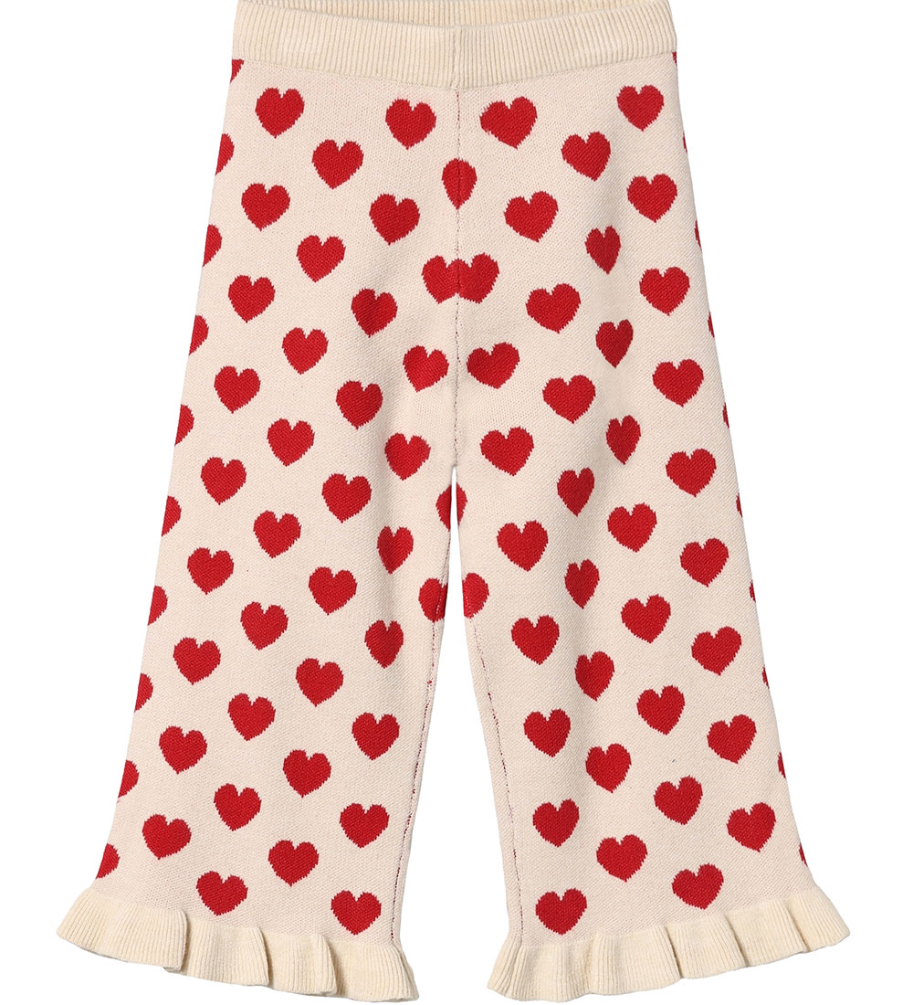 Fliink Trousers - Knitted - Alon - Pompeian Red/Sandshell