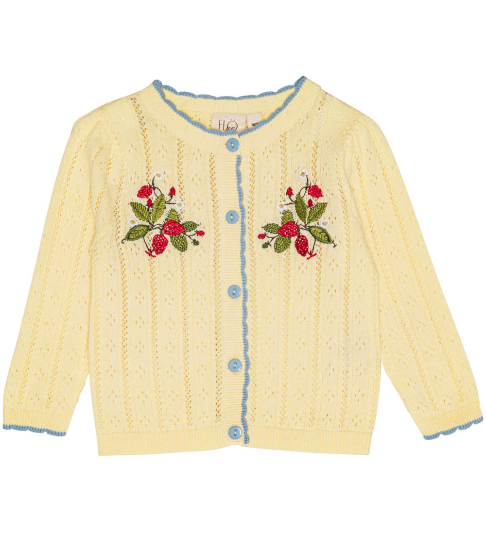 Flöss Cardigan - Prjónað - Dream - Soft Yellow