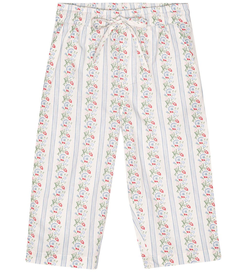 Flöss Trousers - Abigail - Soft White/Bright Blue