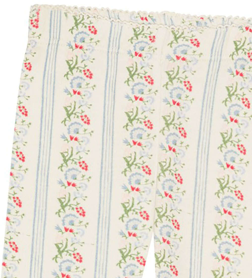 Leggings Flöss - Abigail - Soft White/Lumineux Blue