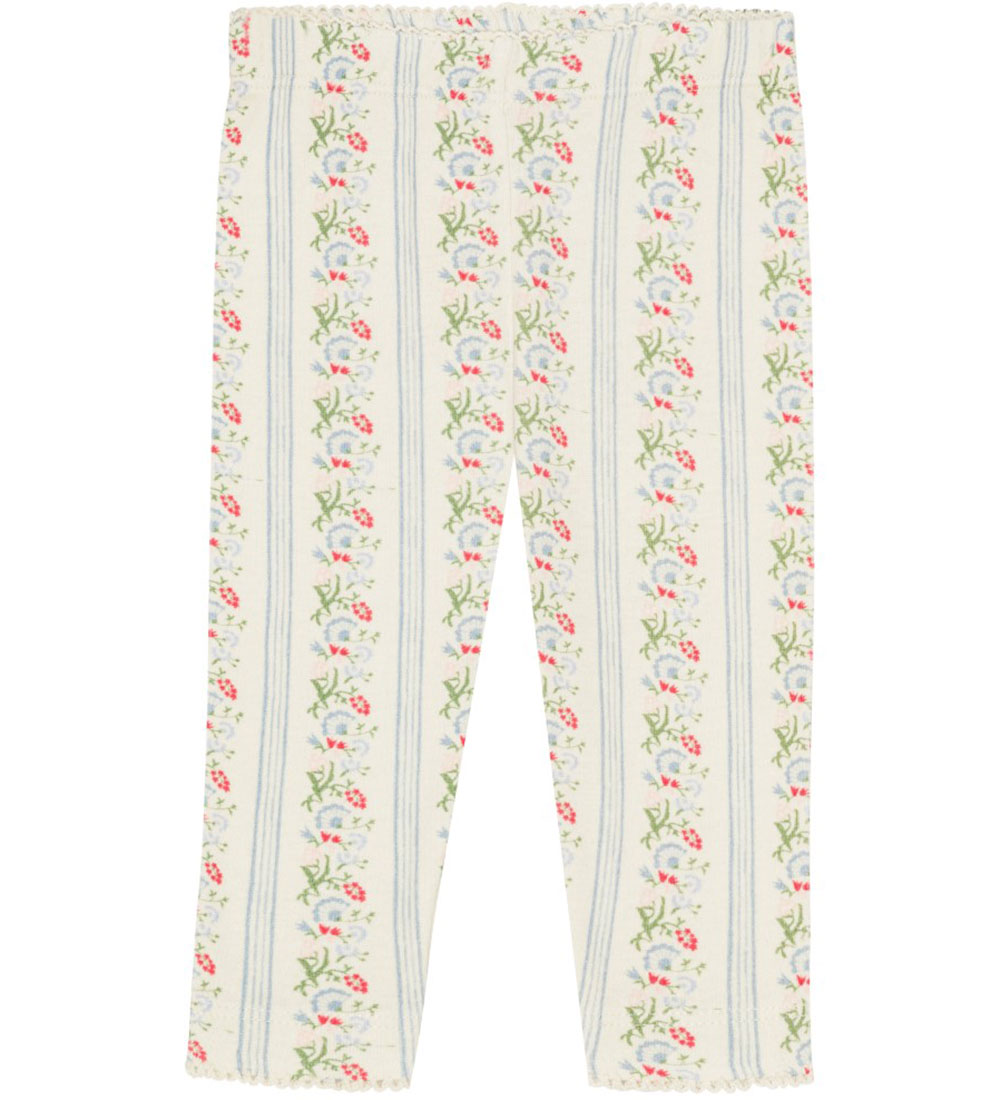 Leggings Flöss - Abigail - Soft White/Lumineux Blue