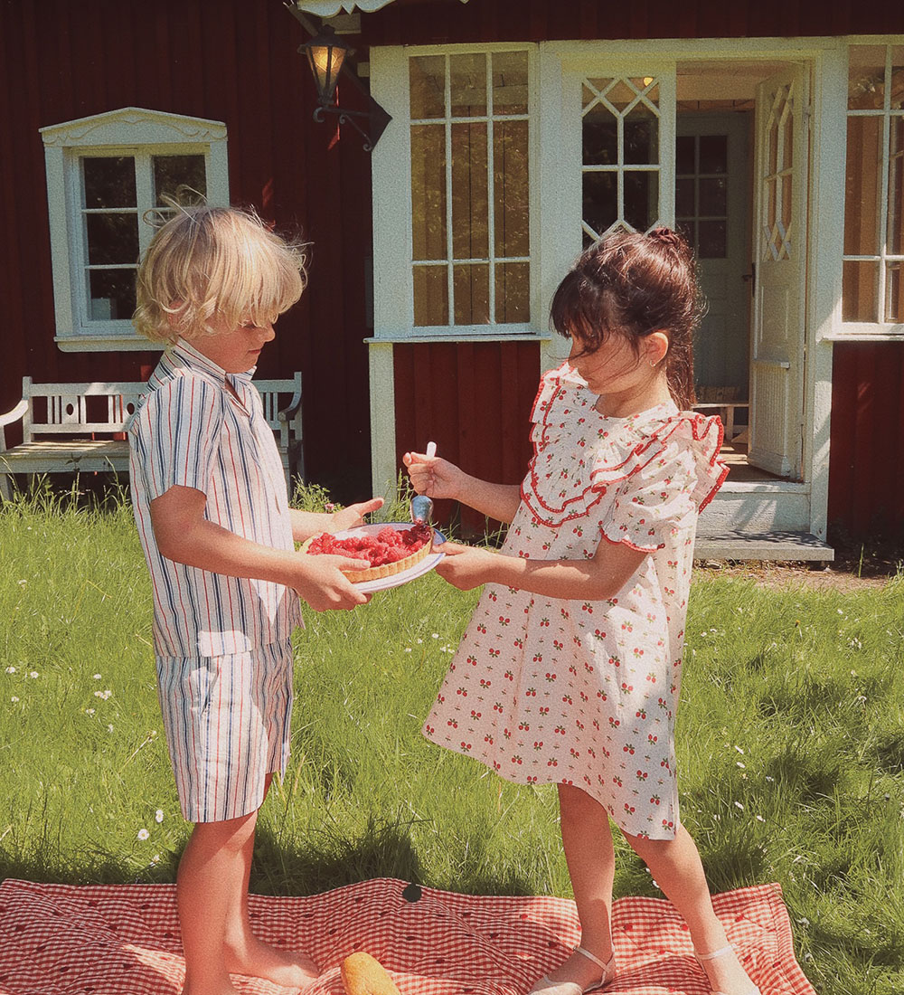 Flöss Shorts - Miles - Red/Blue Stripes
