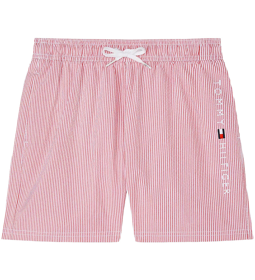 Tommy Hilfiger Swim Shorts - Ithaca White/Medium+ Red