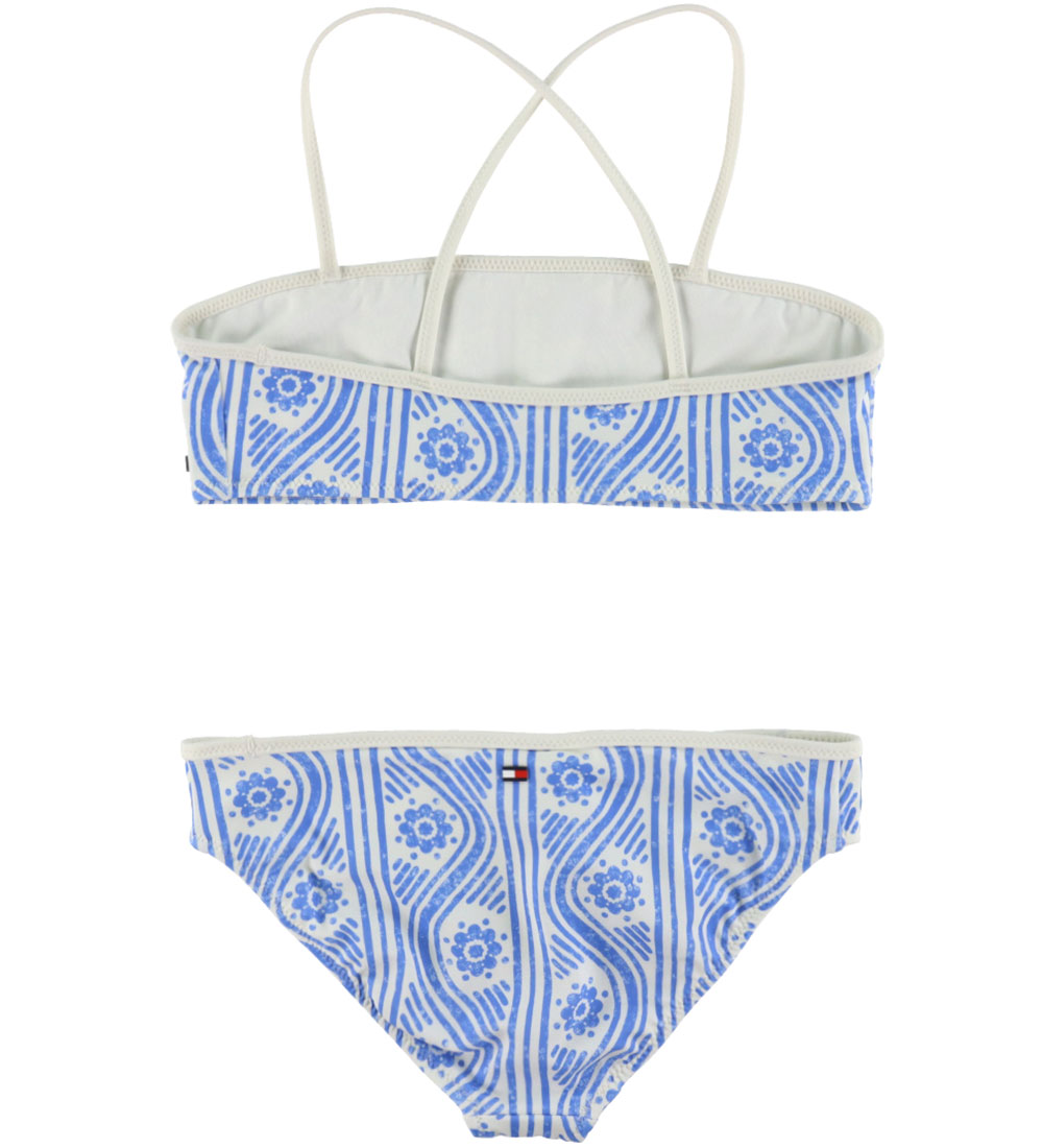 Tommy Hilfiger Bikini - Floral Stripe Blue Zauber