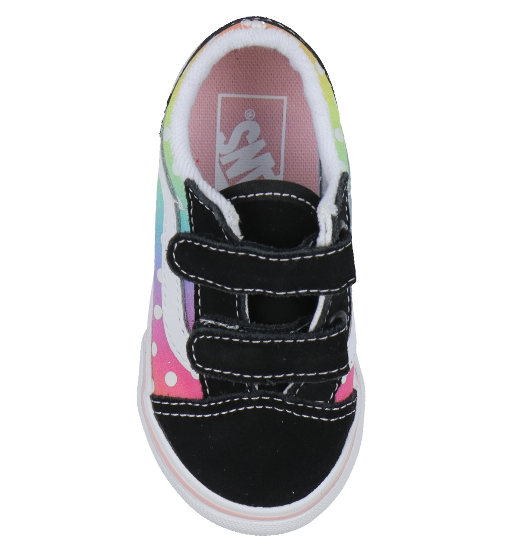 Vans Shoes - Old Skool V Glow Rainbow - Black/Multi