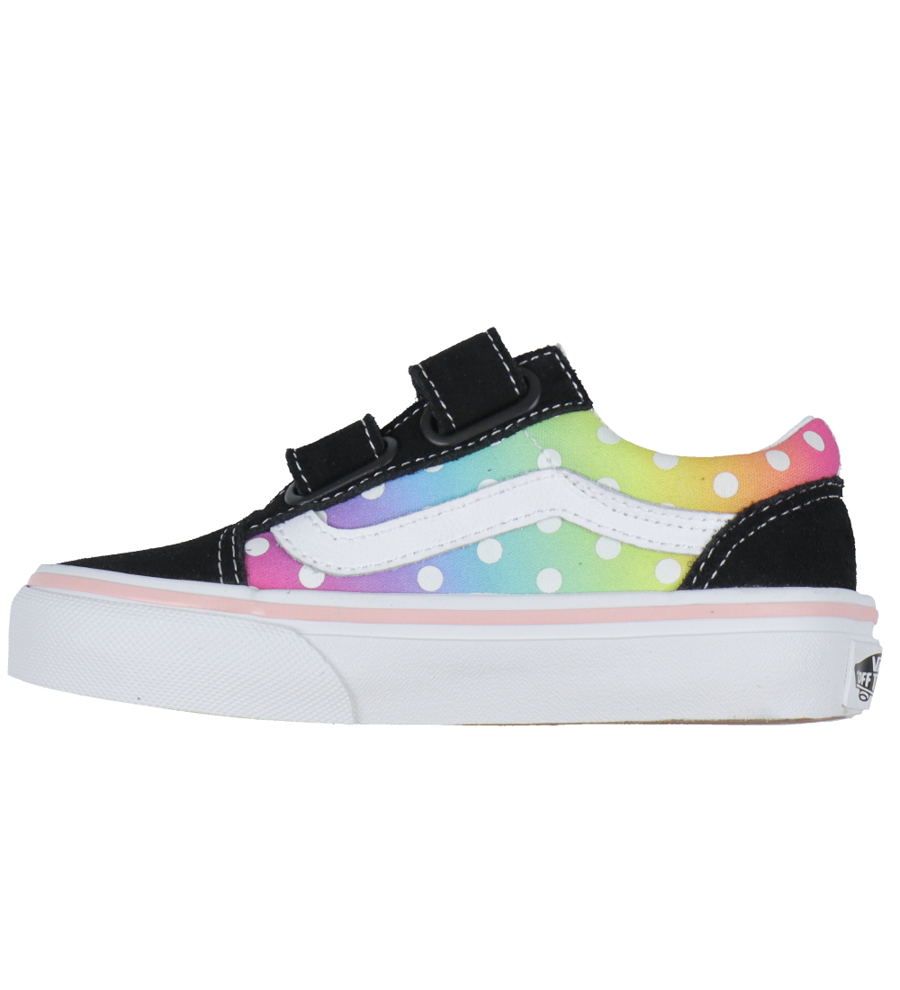 Vans Schuhe - Old Skool V Glow Rainbow - Schwarz/Multi