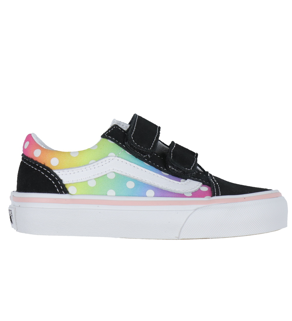 Vans Schuhe - Old Skool V Glow Rainbow - Schwarz/Multi
