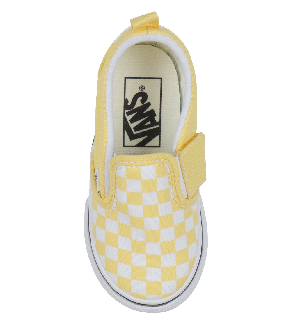 Vans Shoes - Classic Slip-On - Yellow/White Check