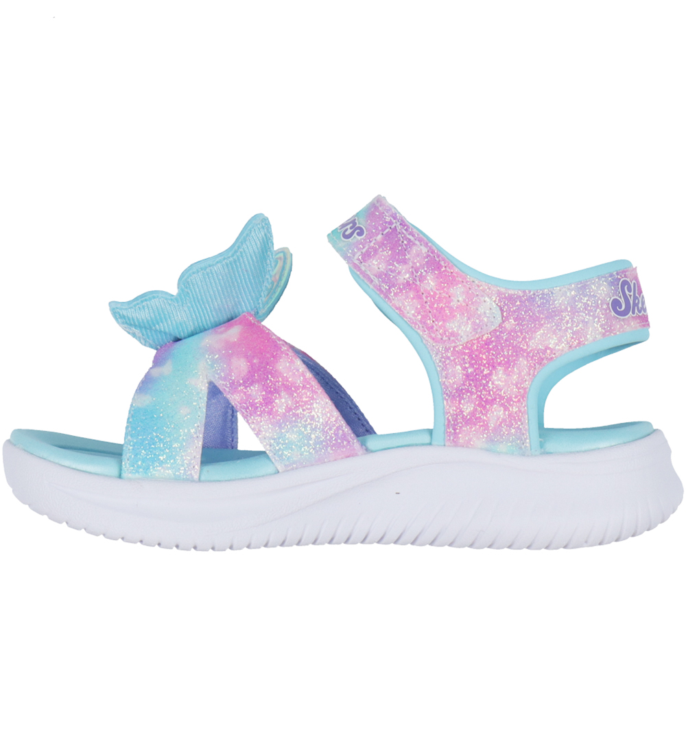 Skechers Sandalar M. Ljós - S-ljós Þverslaufa Björt - Aqua Mul
