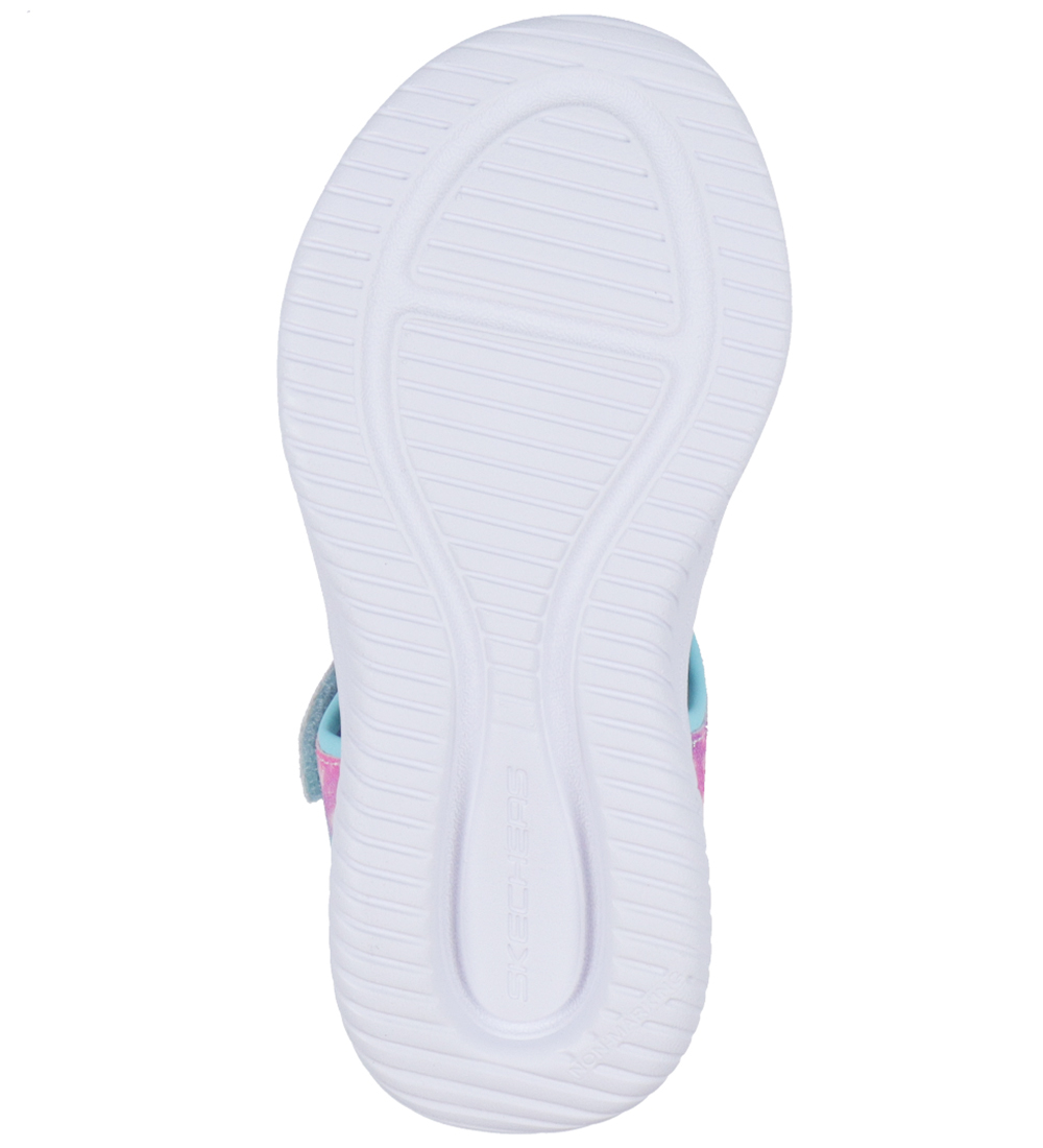 Skechers Sandalar M. Ljós - S-ljós Þverslaufa Björt - Aqua Mul