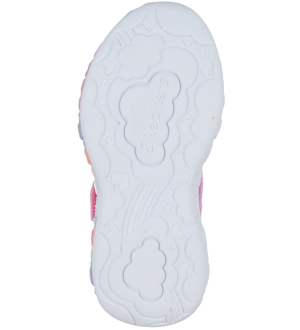 Skechers Sko m. Lys - Evig Heart Lys - Lys Rosa/Multi