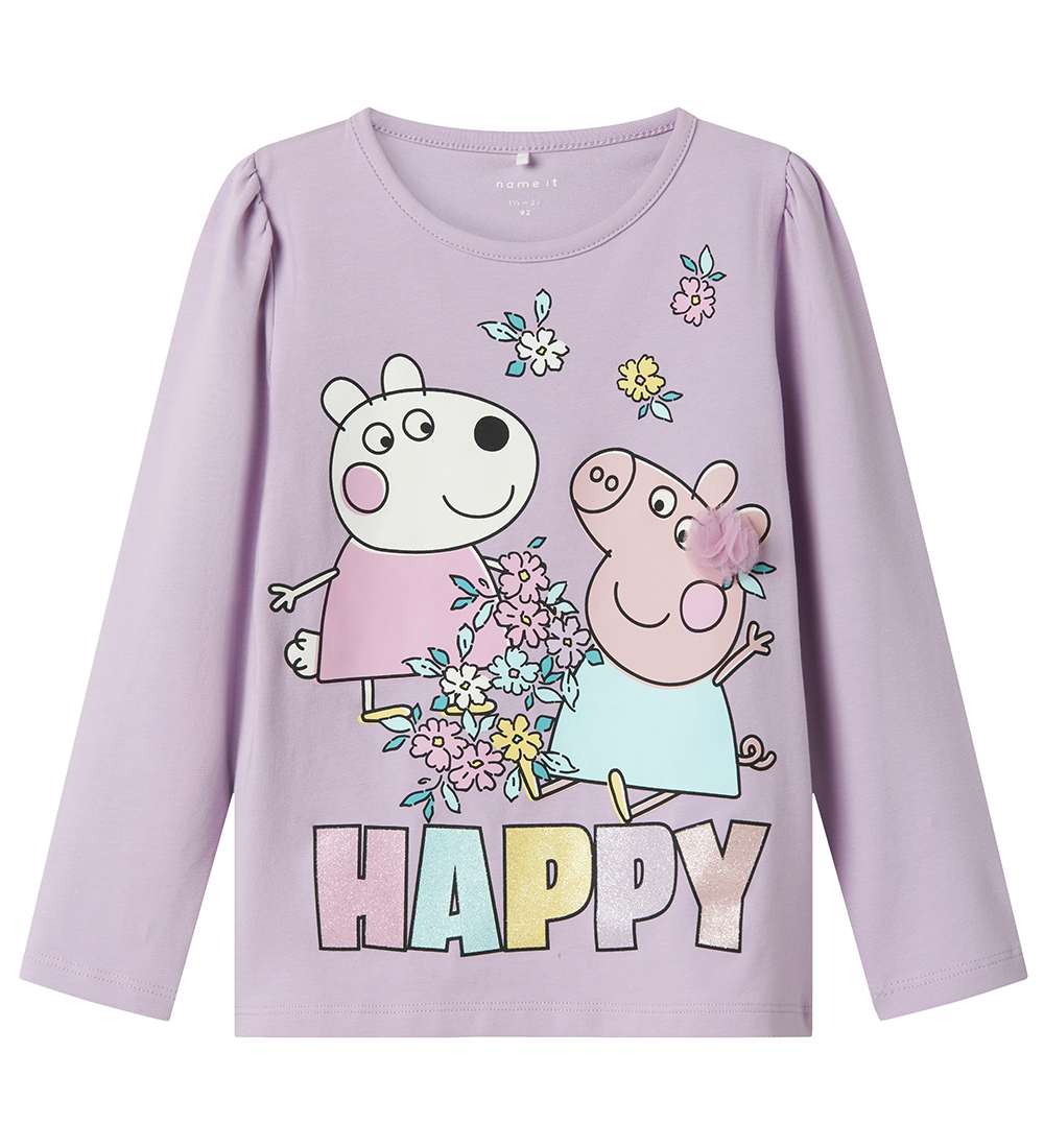 Name It Blouse - NmfFiffi - Peppa Pig - Orchid Bloei