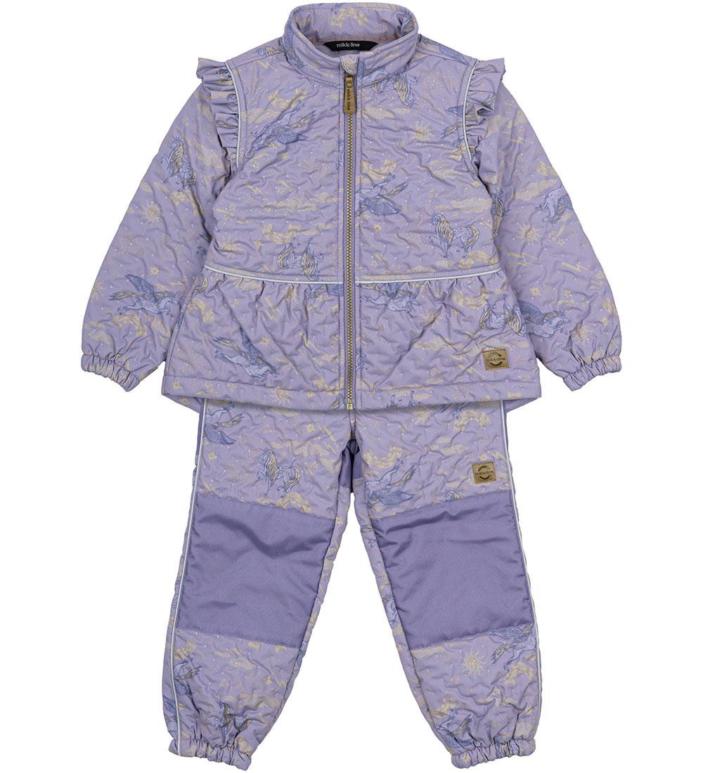 Mikk-Line Thermo Wear - Dusk w. Unicorns/Ruffles