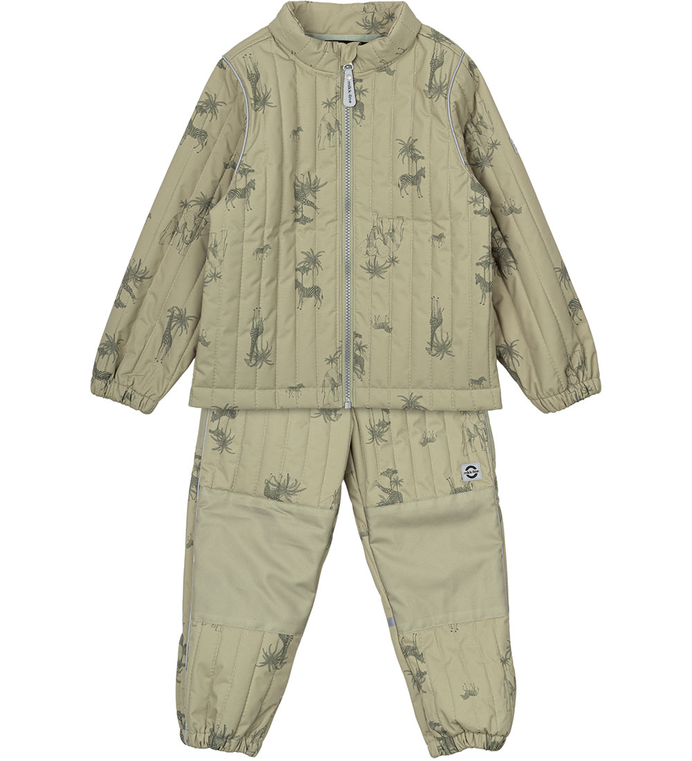 Mikk-Line Thermo Wear - Gray Green w. Print
