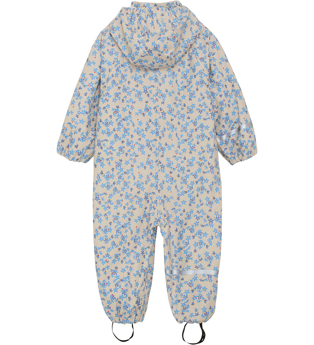 CeLaVi Rainsuit - PU - Blue Bell w. Print