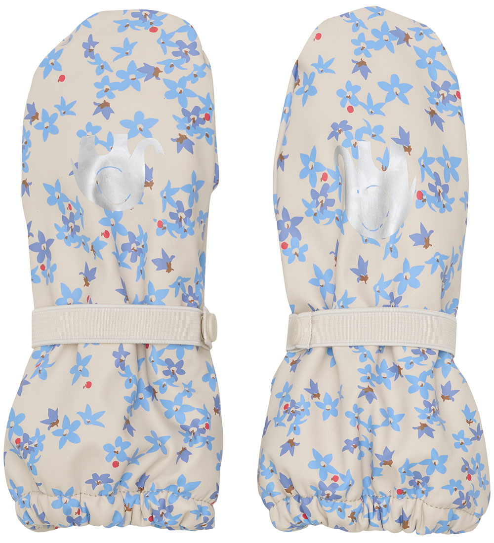 Moufles CeLaVi - PU - Blue Bell av. Imprimé