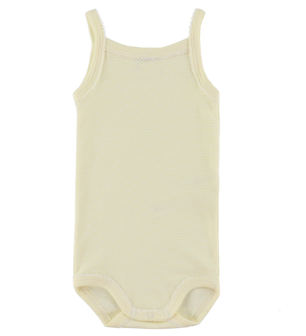 Petit Bateau Bodys ohne Ärmel - 3er-Pack - Weiß/Orange