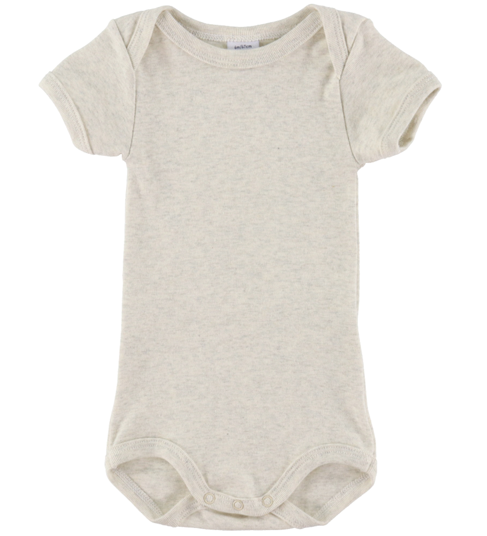 Petit Bateau Romper s/s - 3-pack - Wit/Blauw/Beige