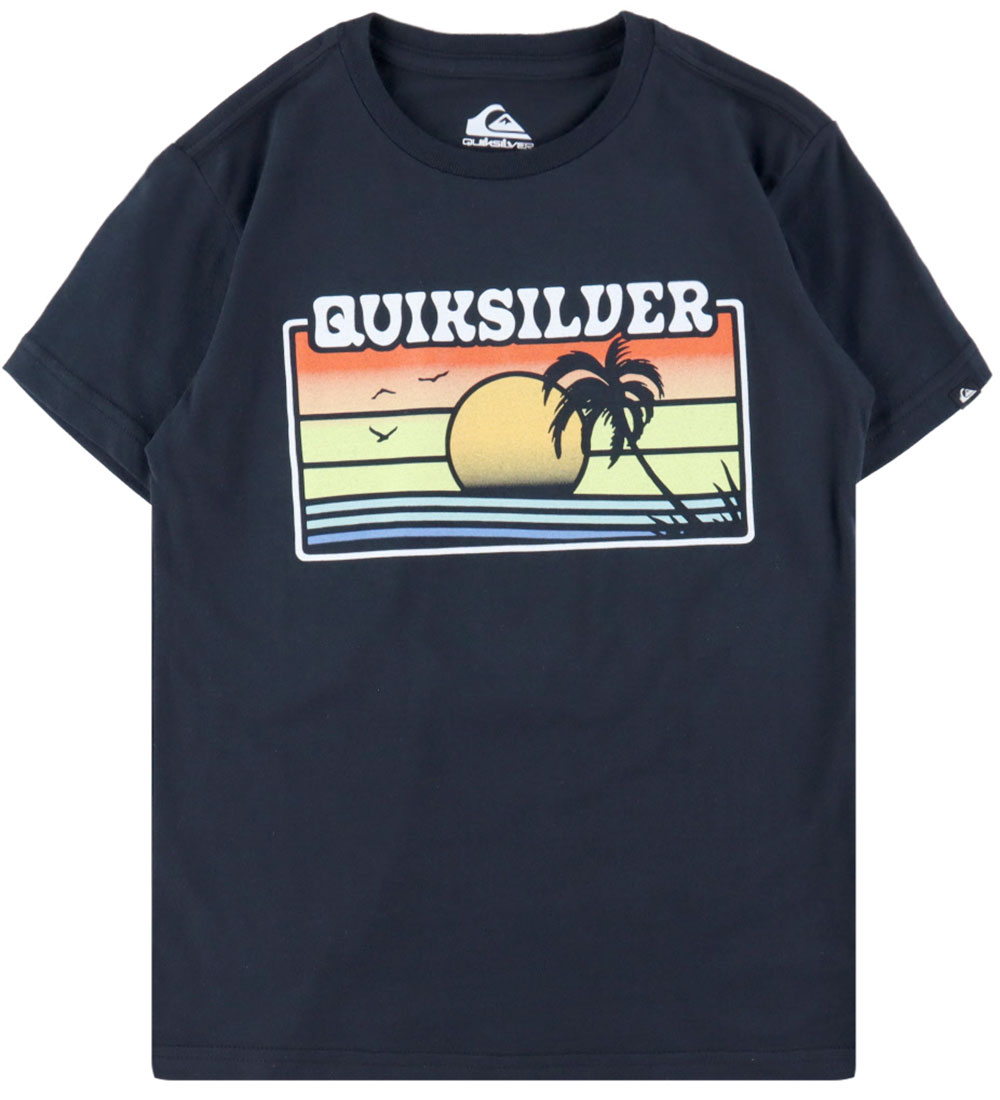 Quiksilver T-shirt - EV Sun Faded - Black w. Print