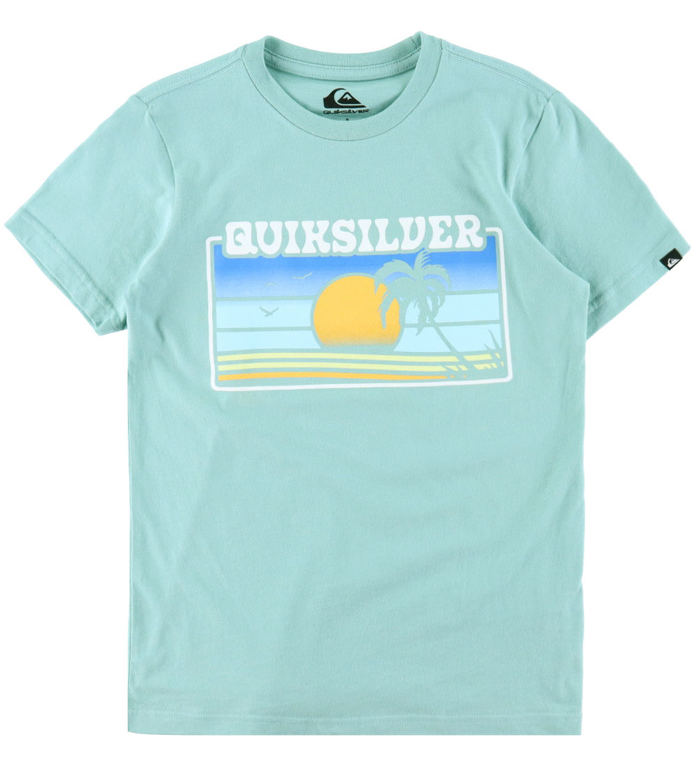 Quiksilver Stuttermabolur - EV sól dofna - Vatnaviður M. Prentað