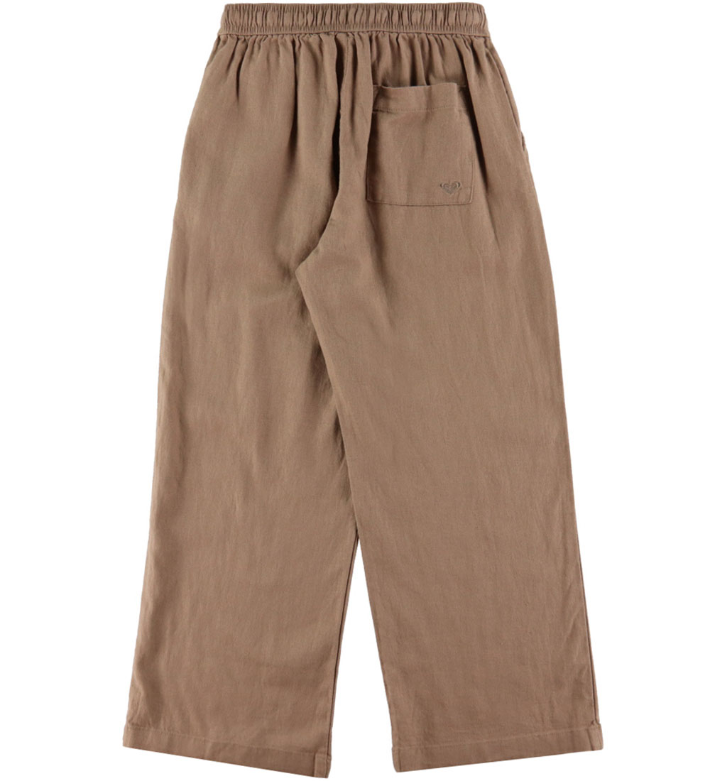 Roxy Trousers - Linen/Viscose - Lekeitio Break - Portabella