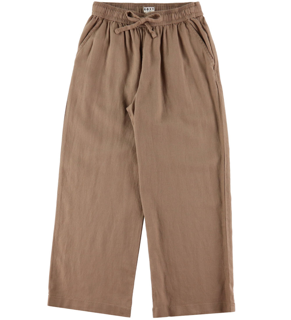 Roxy Trousers - Linen/Viscose - Lekeitio Break - Portabella