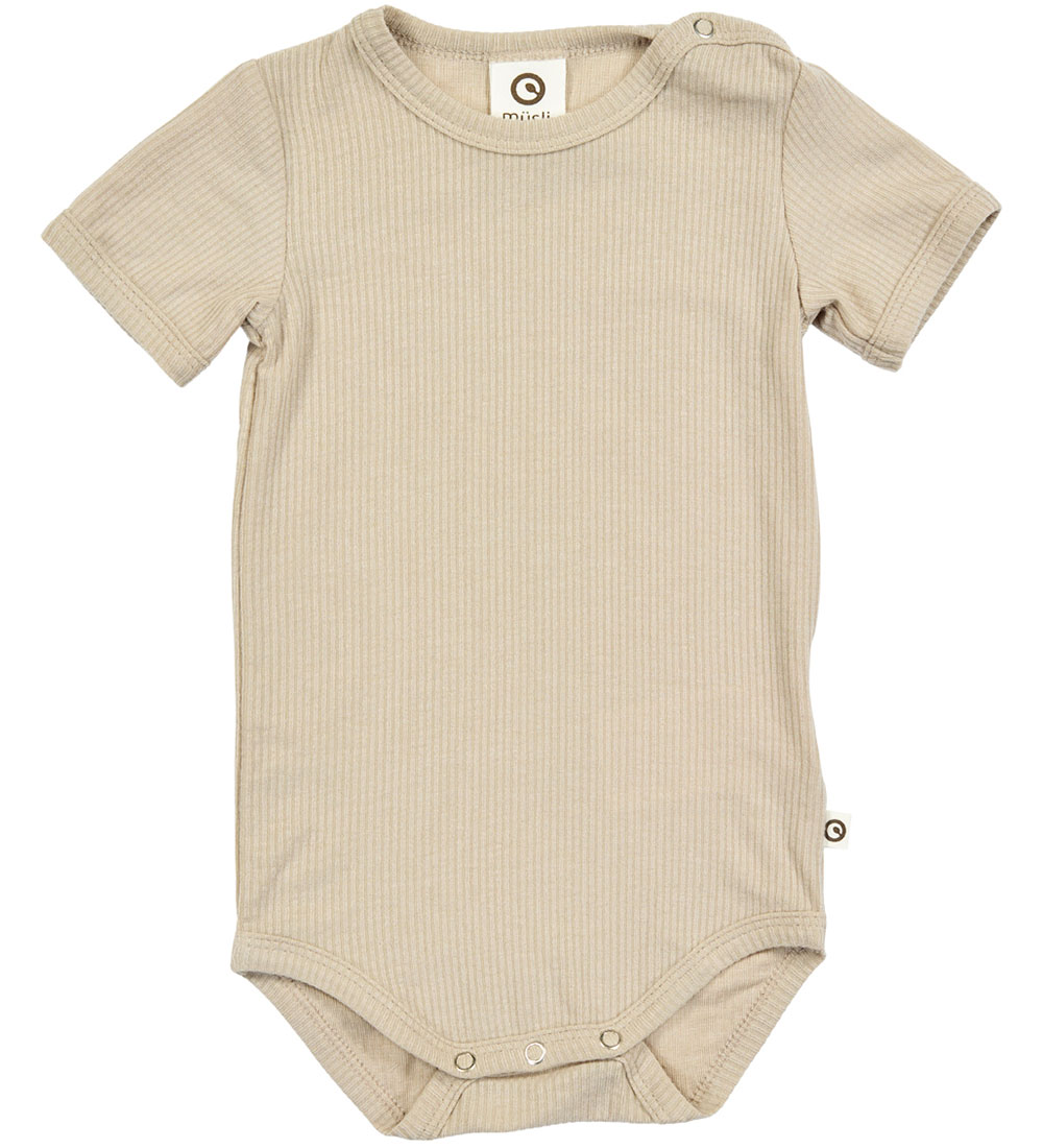 Müsli Bodysuit s/s - Rib - Mellow - Cashmere