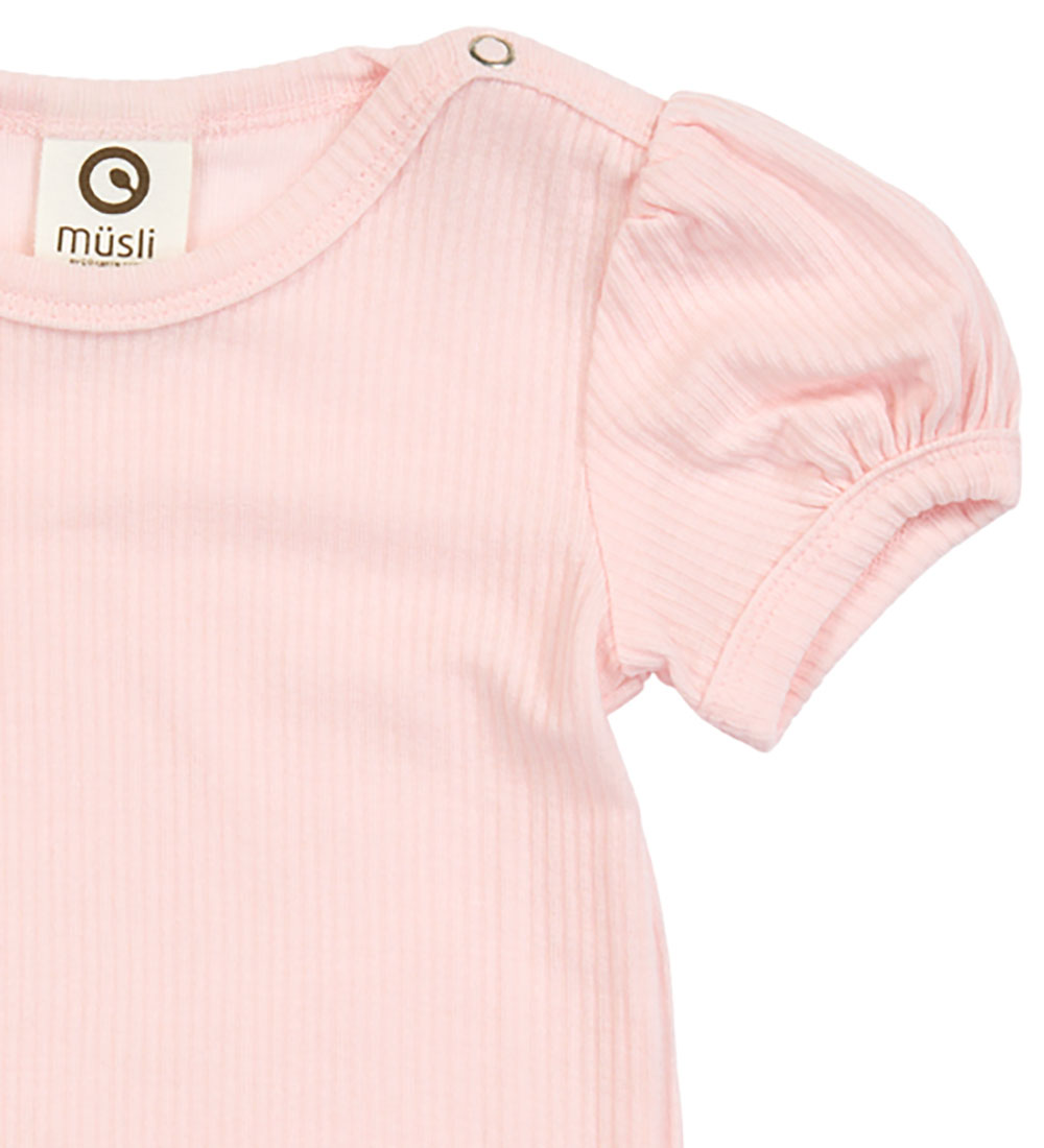 Müsli Bodysuit s/s - Rib - Mellow Puff - Mary