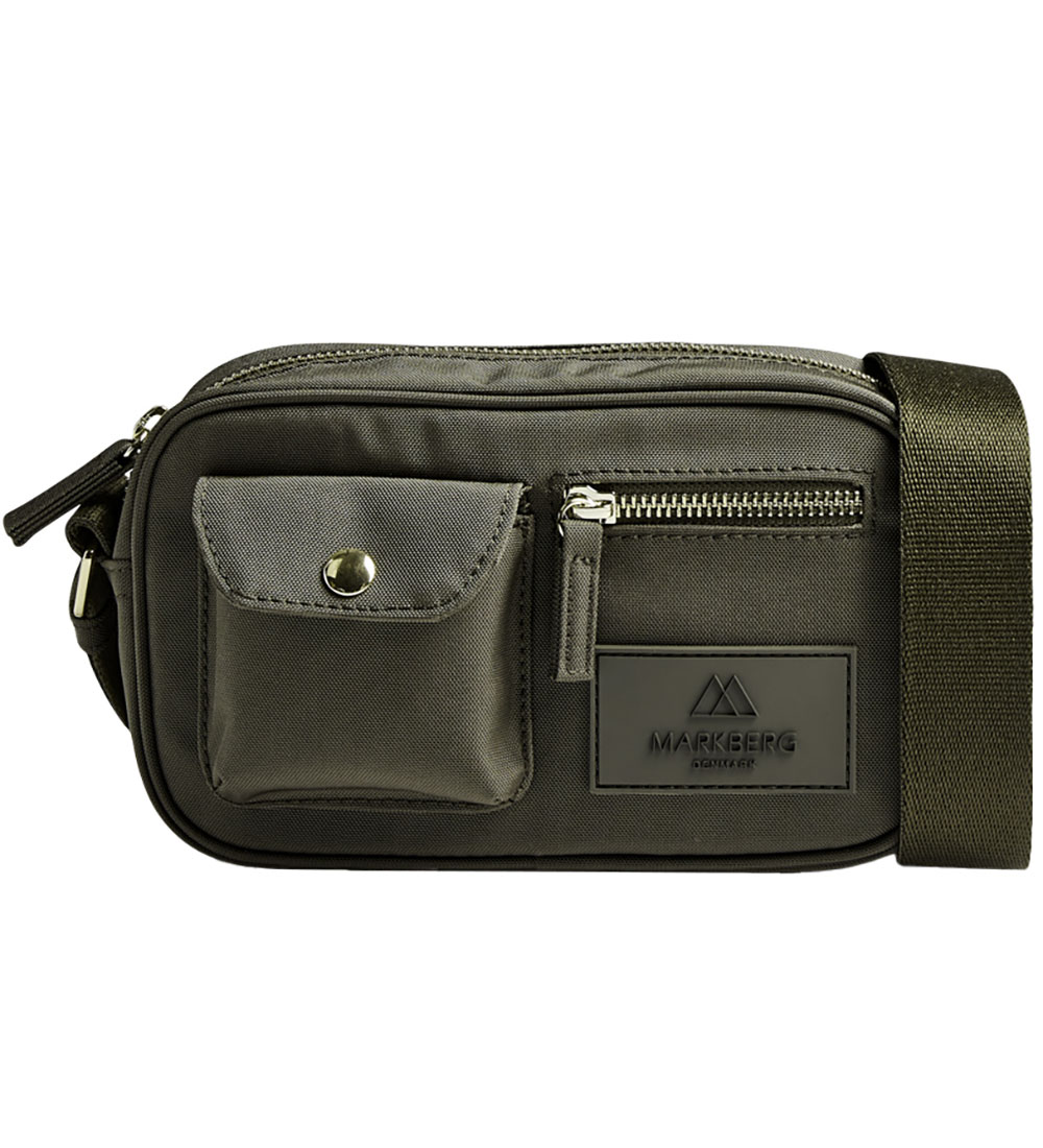 Markberg Shoulder Bag - DarlsMBG S Cross - Dark Olive/Gold