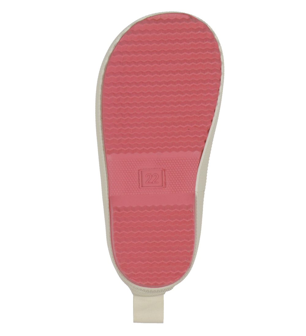 Pom Pom Rubber Boots - Heart AOP