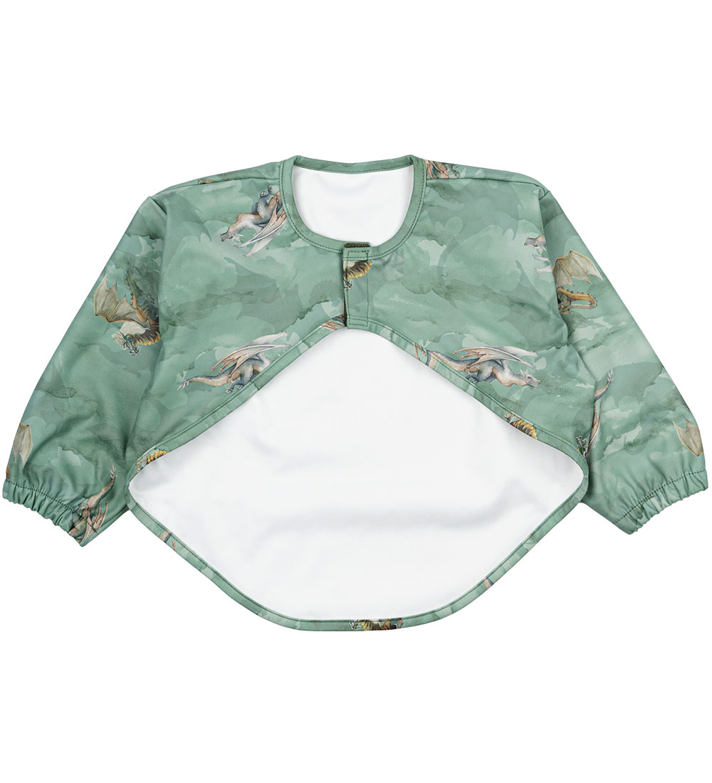 Mikk-Line - PU - Recycled - Bib - Blouse - AOP - Green Bay