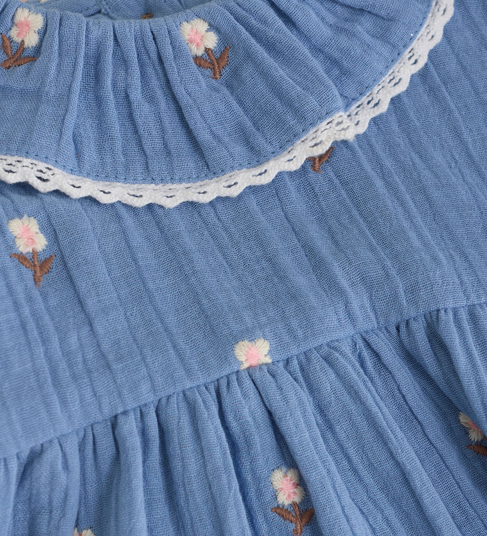 En Fant Jurk - Mousseline - Infinity m. Bloemen