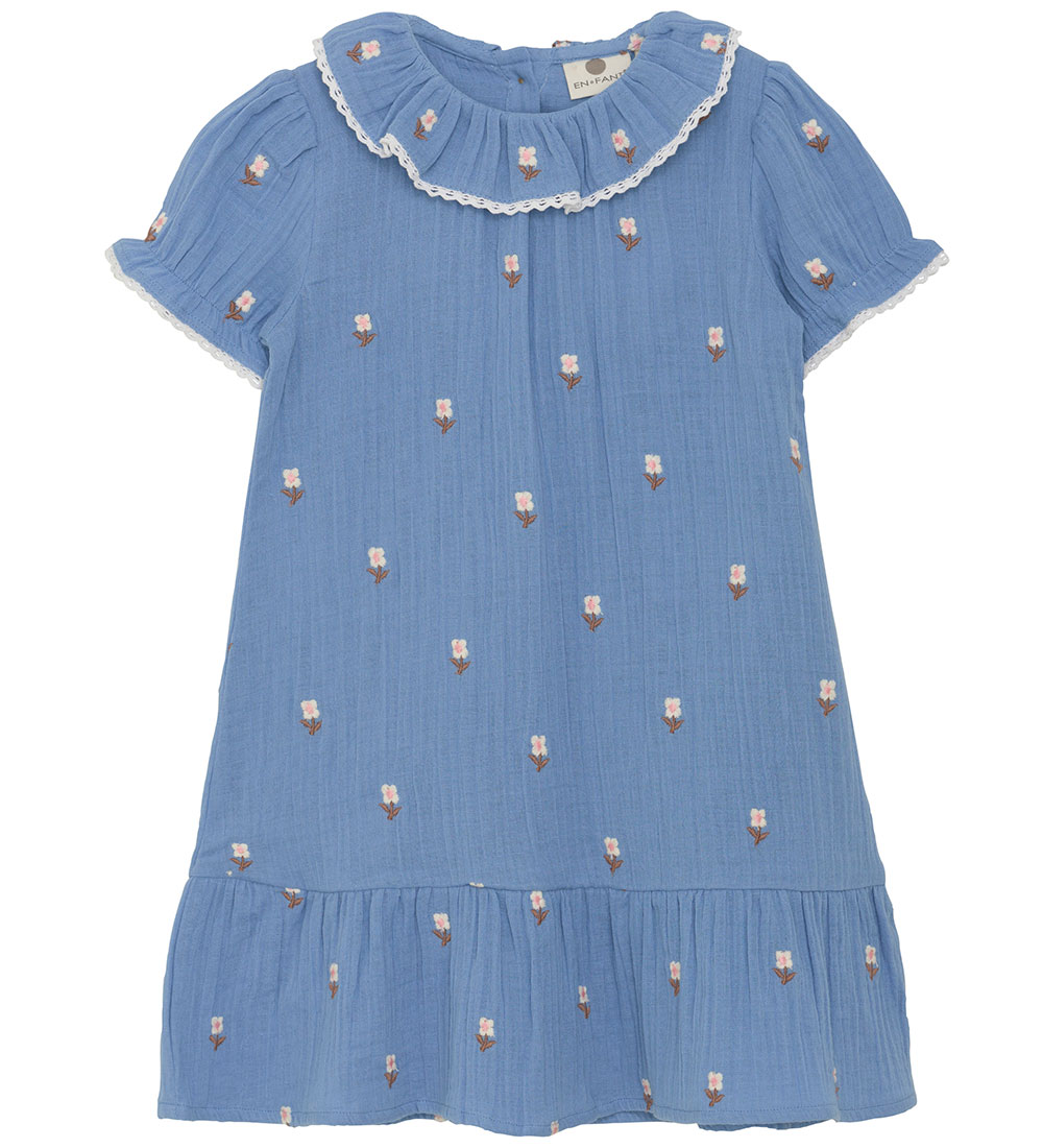 En Fant Dress - Muslin - Infinity w. Flowers
